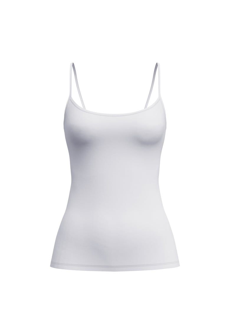 Top cu aspect neted - Alb