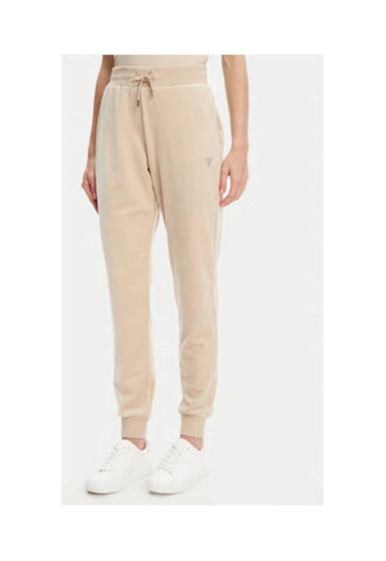 Pantaloni uni cu mansete
