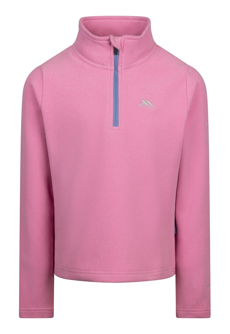 Bluza de trening cu fenta cu fermoar pentru trekking Nollan - Roz pastel