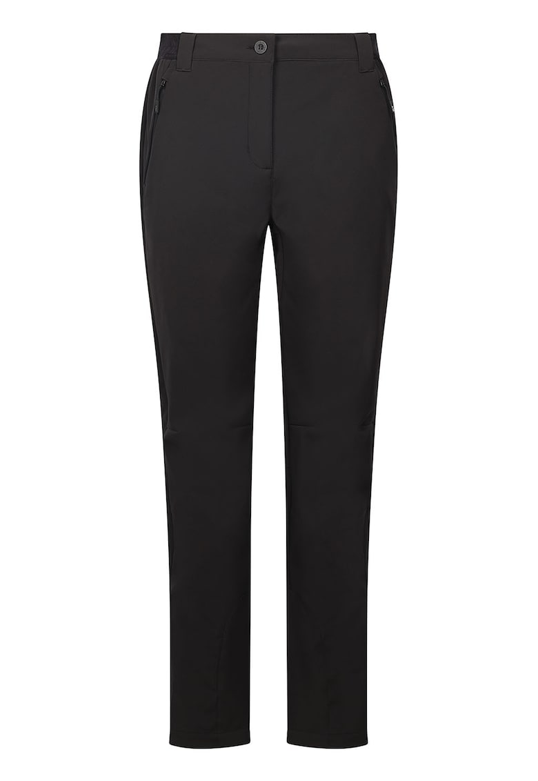Pantaloni regular fit uni pentru trekking - Negru