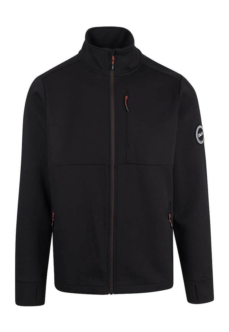 Bluza de trening cu fermoar pentru trekking Travis DLX - Negru