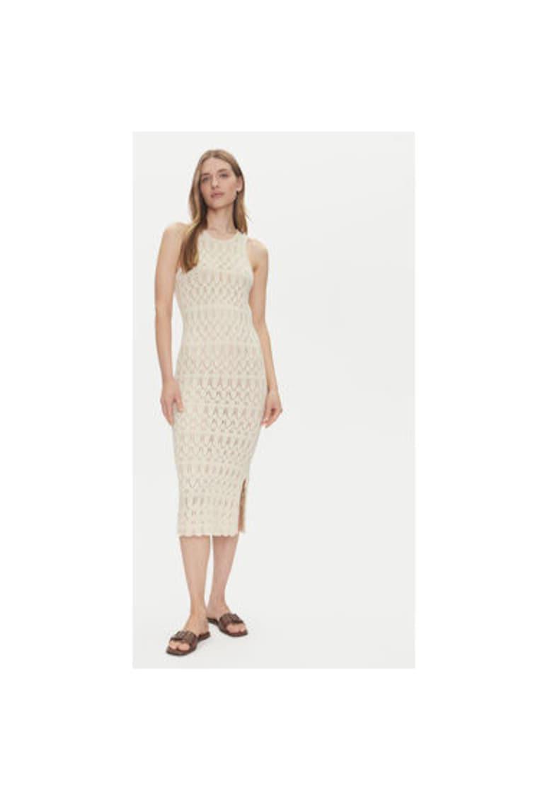 Rochie de vara dama  10317250 - Bumbac/Acril - Bej - Bej