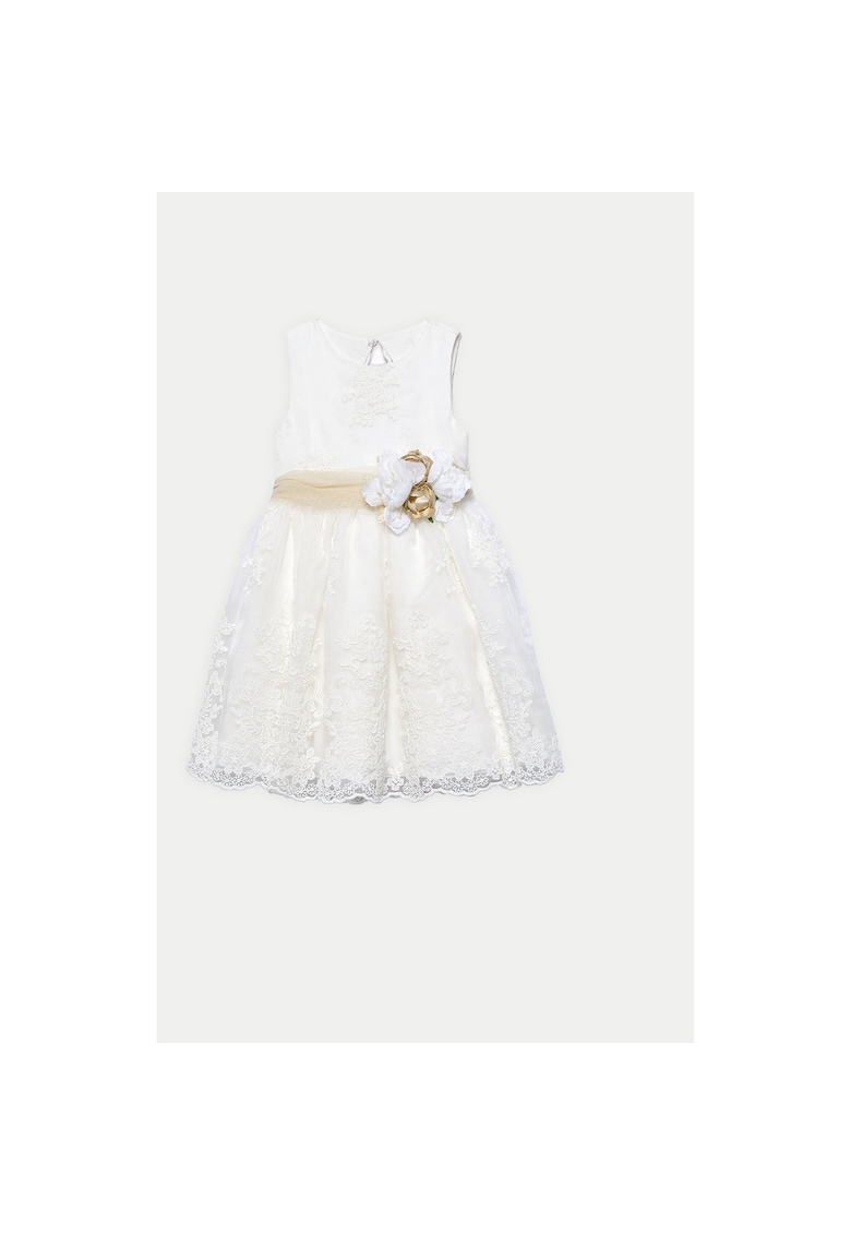 Rochie fete Abel Lula - 5037 - Bumbac/Poliester - Ecru
