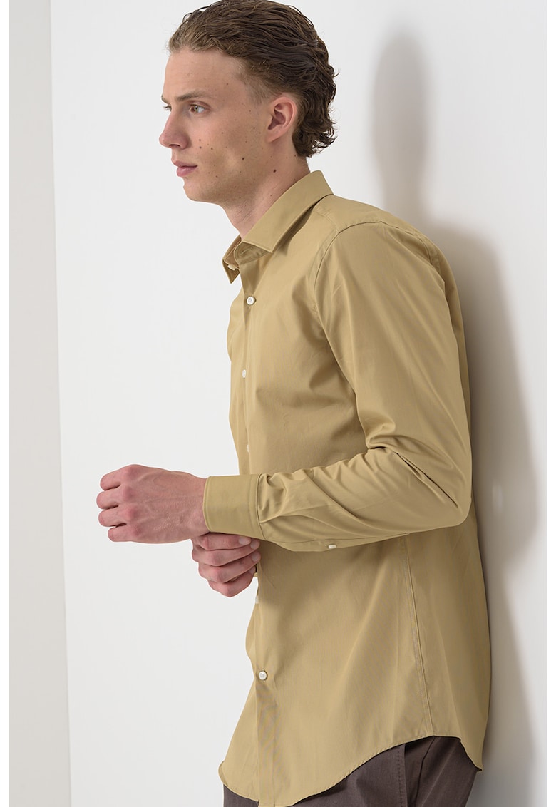 Camasa slim fit de bumbac Jenno