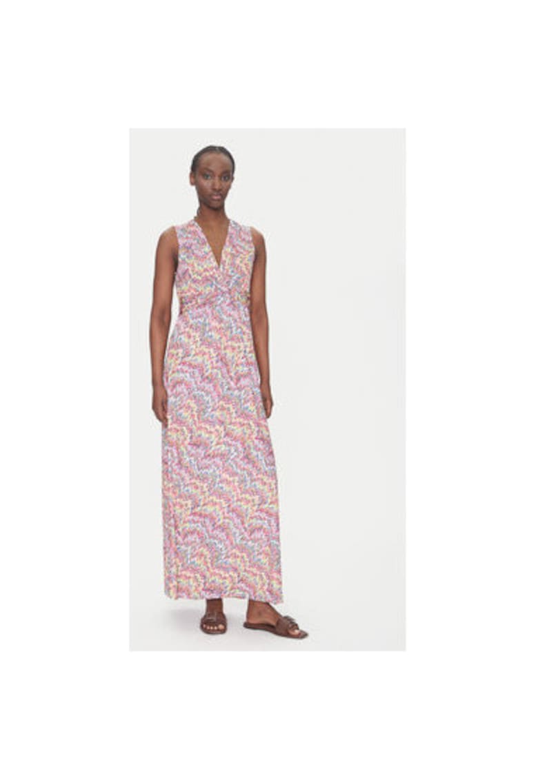 Rochie de vara dama  251-RPOKA - Poliester - Multicolor - Multicolor