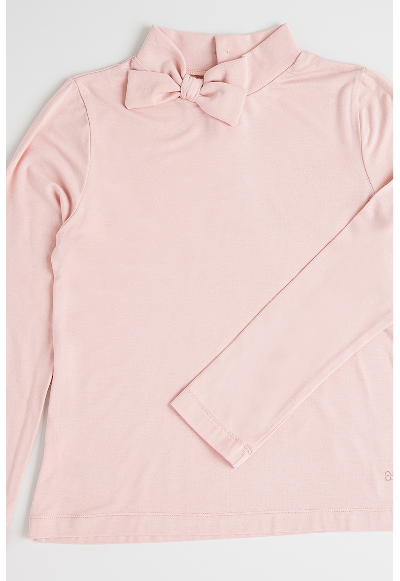 Bluza uni cu funda - Roz pal