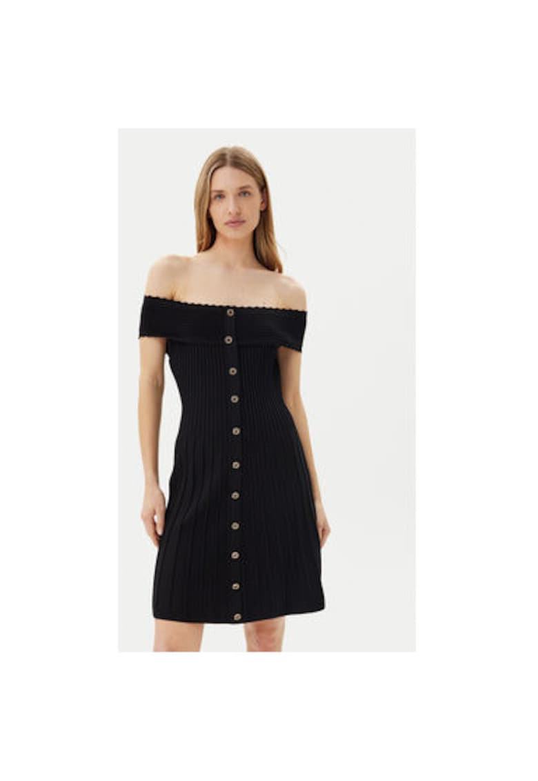 Rochie dama  251-RMELDO - Viscoza/Poliamida - Negru - Negru
