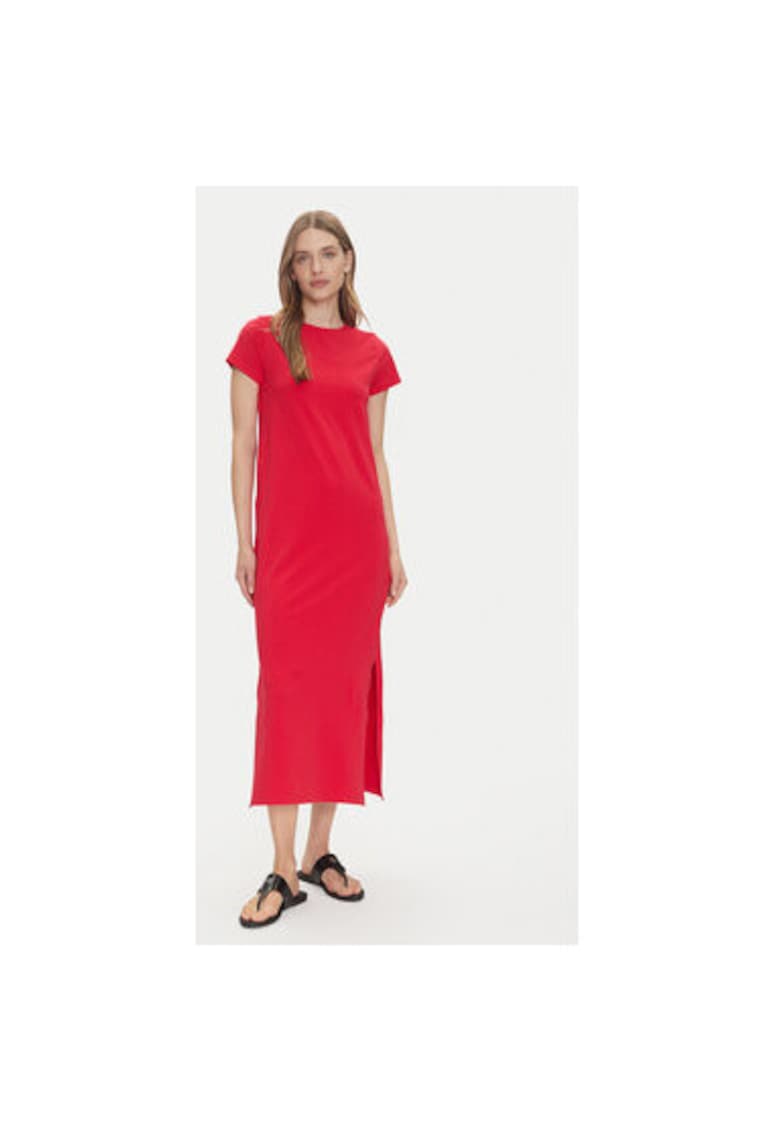 Rochie dama  15321069 - Bumbac/Elastan - Rosu