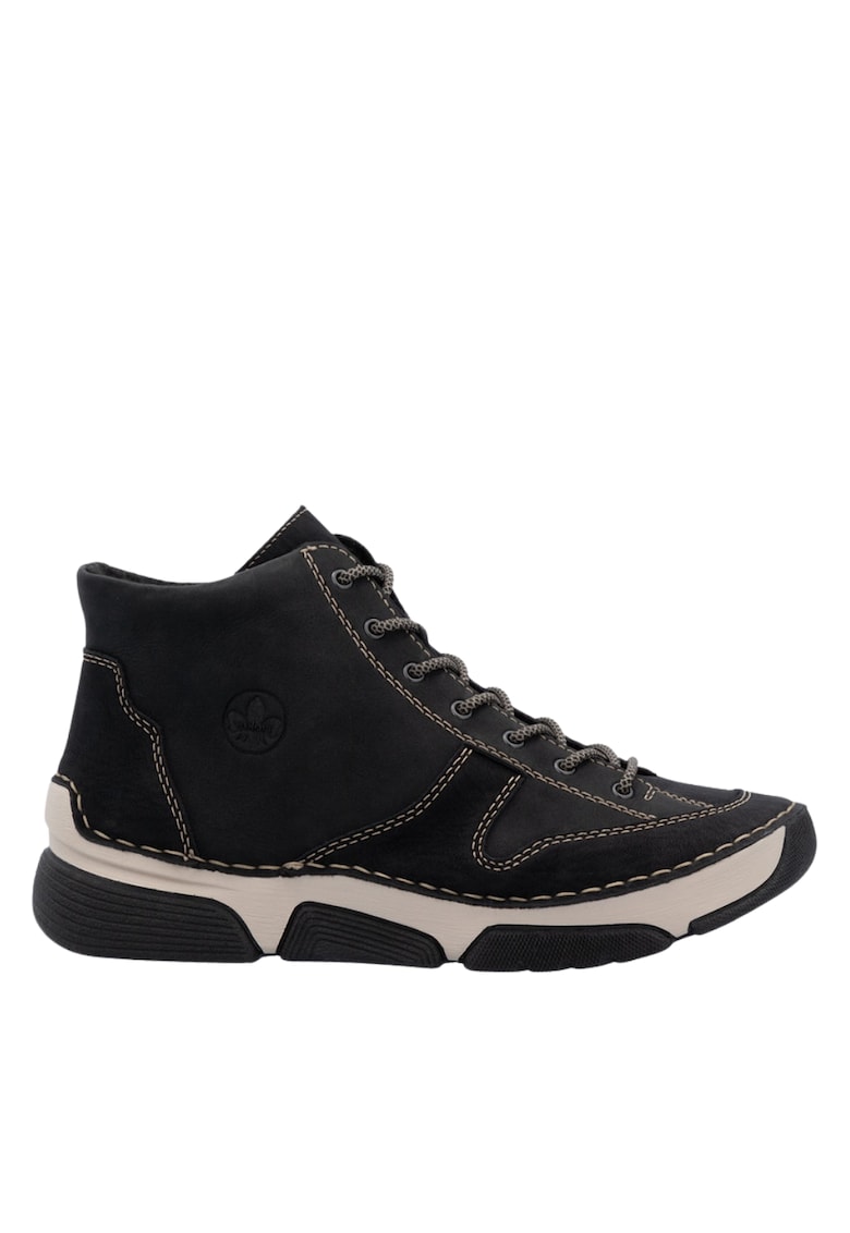 Ghete casual - dama -  ANTISTRESS - 45906-00 negru - piele naturala