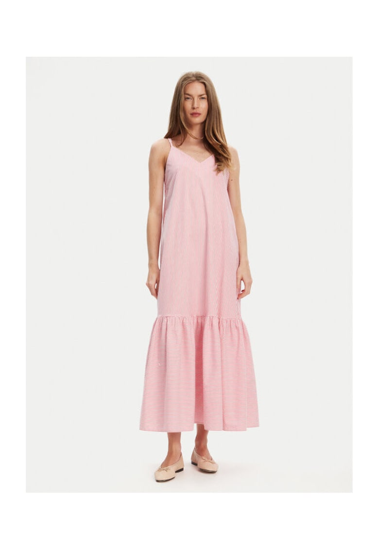 Rochie de vara dama  4SZRDV0B8 - Bumbac - Roz - Roz