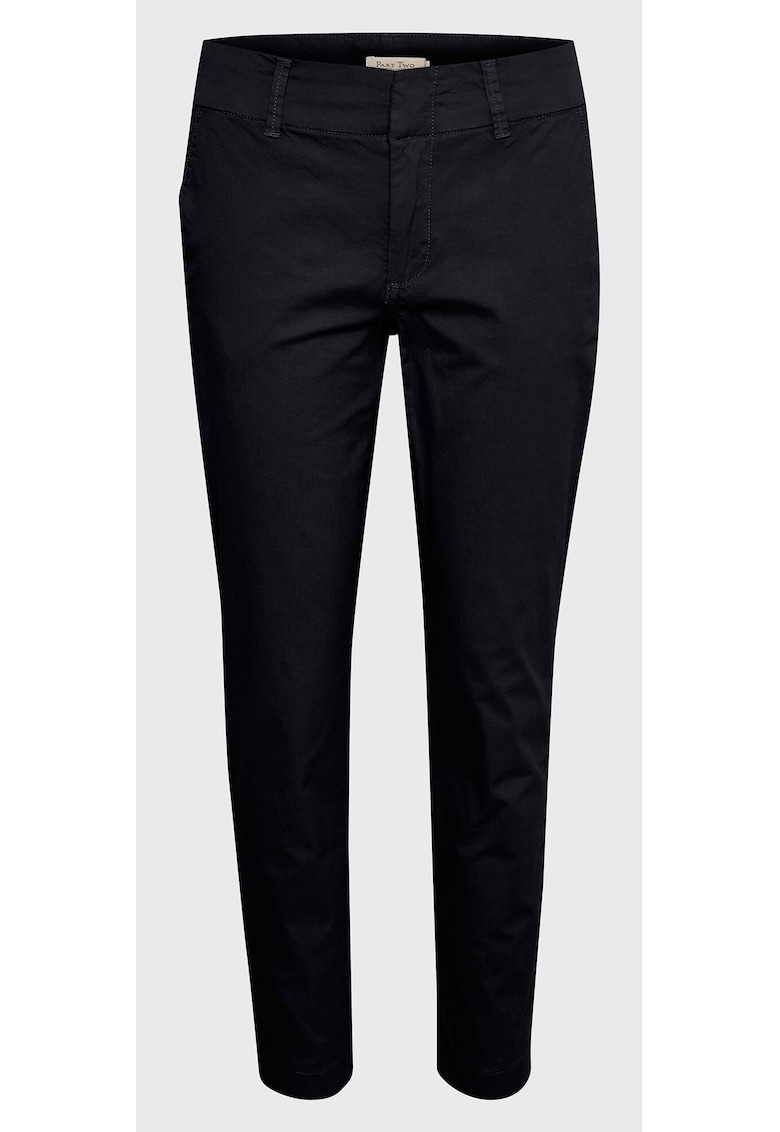 Pantaloni dama -  300754962 - Bumbac - Albastru marin - Bleumarin