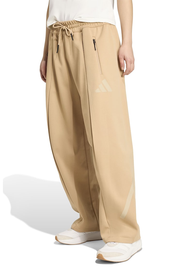 Pantaloni relaxed fit de trening cu pensa frontala Z.N.E - Bej