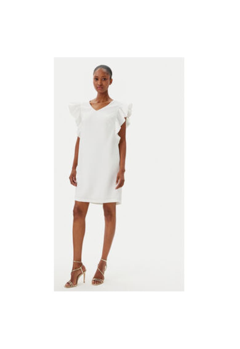 Rochie cocktail dama  FR25SD1024W46001 - Sintetic - Ecru - Ecru