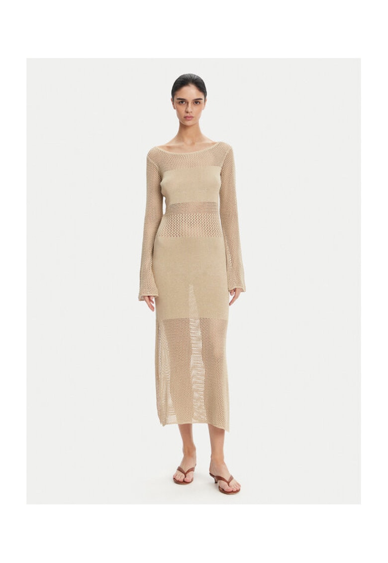 Rochie dama  FS25SD5004K514O7 - Viscoza/lurex - Bej - Bej