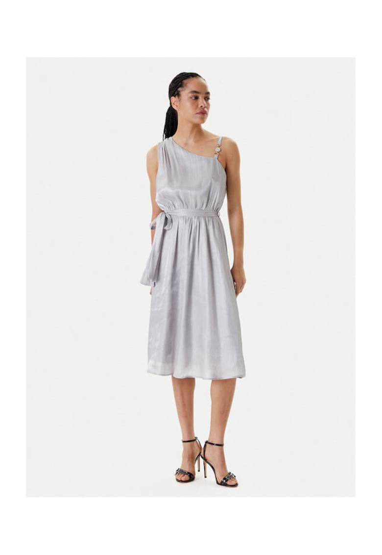 Rochie dama  FQ25SD2009W797T4 - Poliester reciclat/Poliester - Argintiu - Argintiu