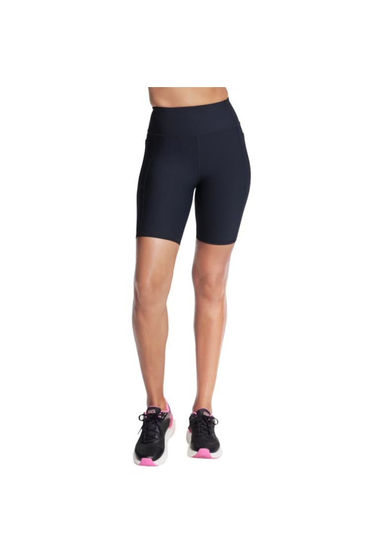 Pantaloni sport dama -  pantaloni scurti ciclism - negru - nailon -