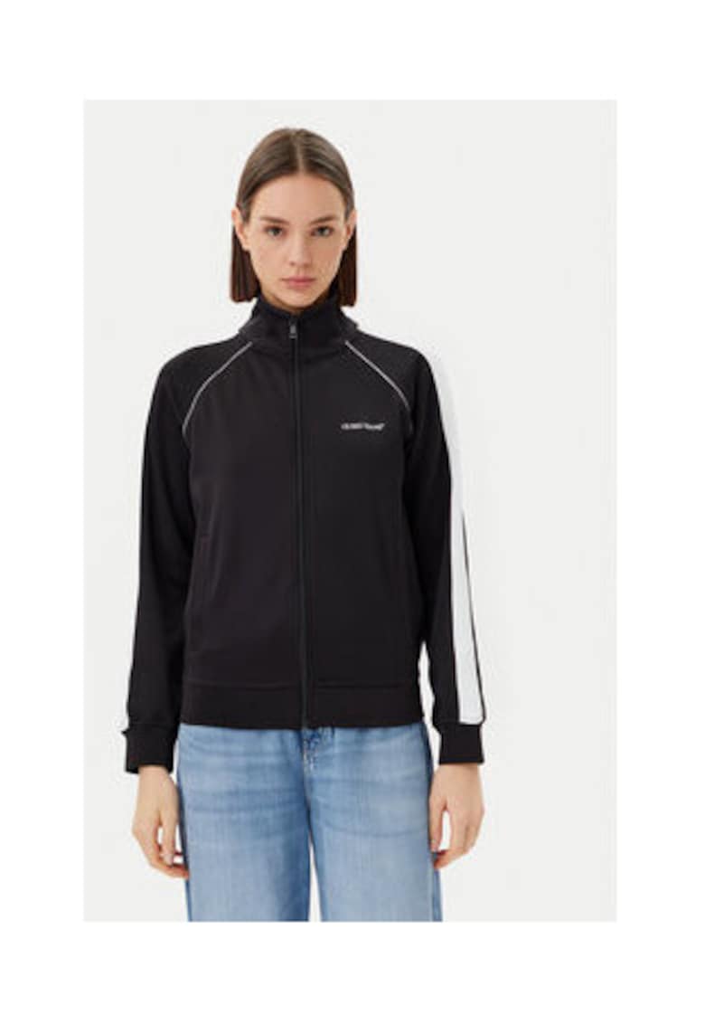 Bluza de trening cu guler si fermoar