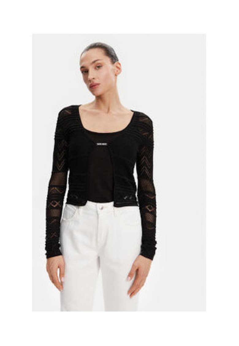 Cardigan de dama cu maneci lungi