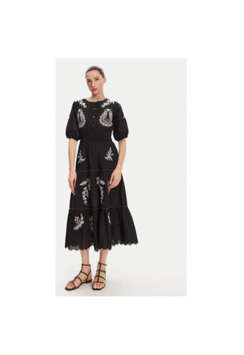Rochie dama  PL953743 - Bumbac - Negru - Negru