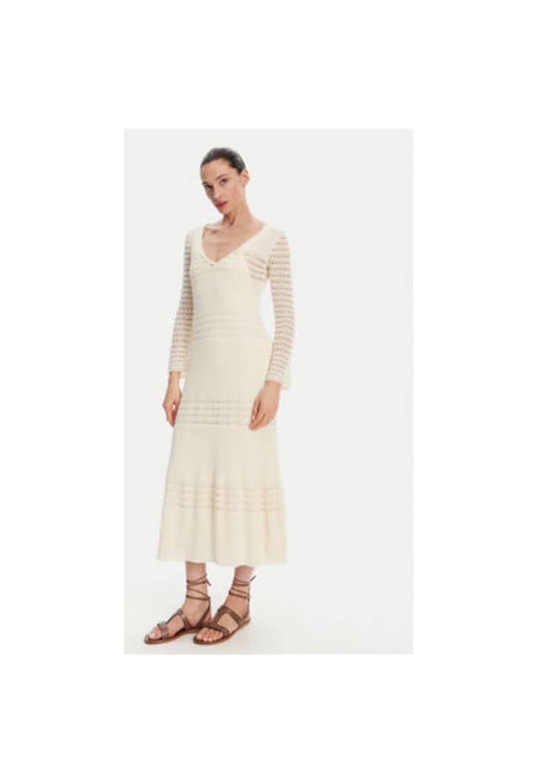 Rochie dama  PL953712 - Viscoza - Bej - Bej