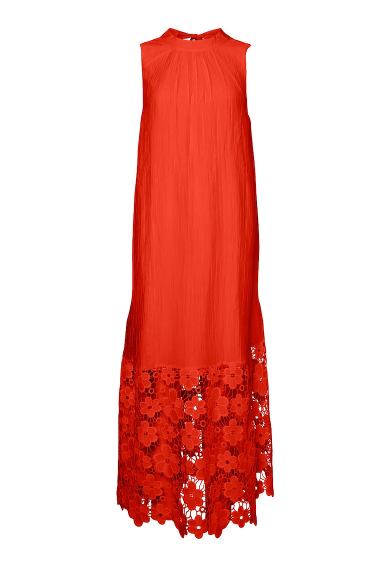 Rochie de vara dama  26037703 - Lyocell/Poliamida - Rosu