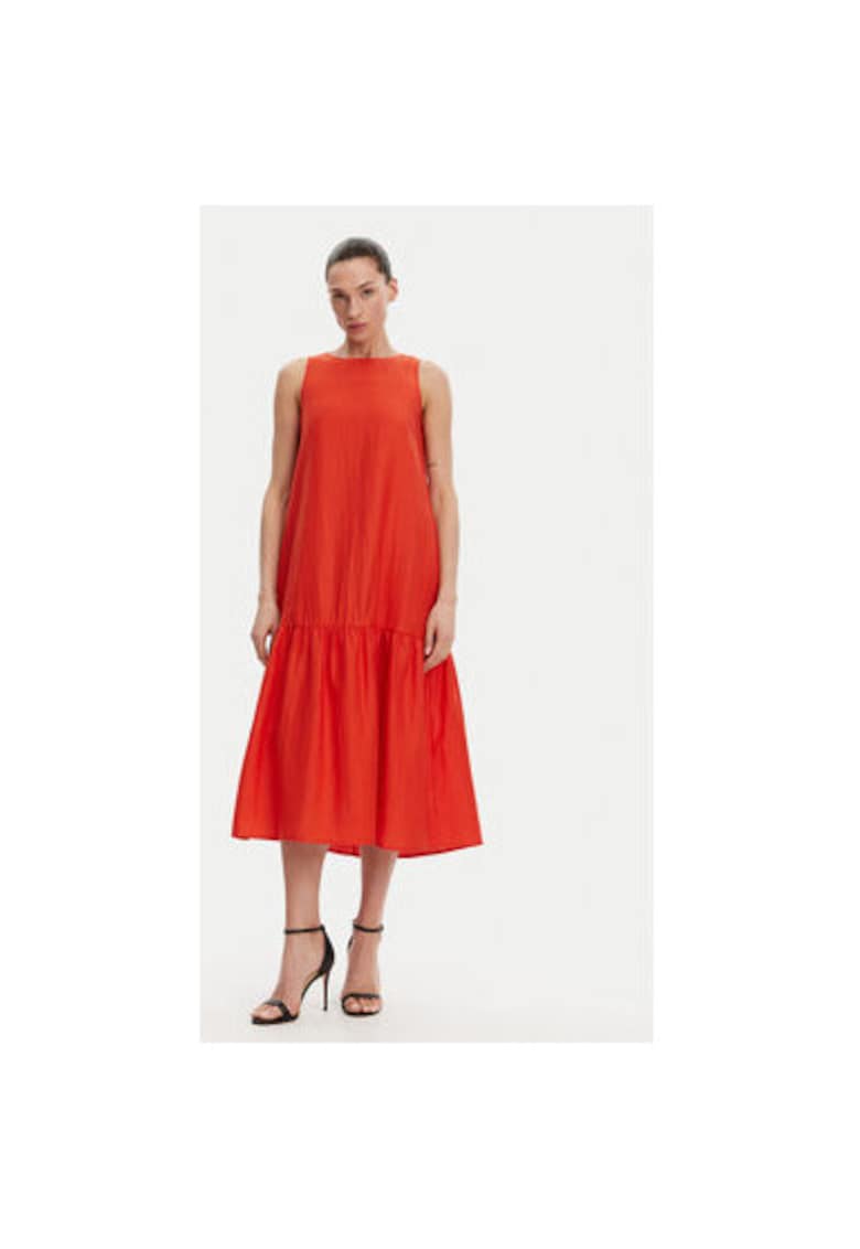 Rochie de vara dama  RP1MR066 - In/Poliester - Portocaliu