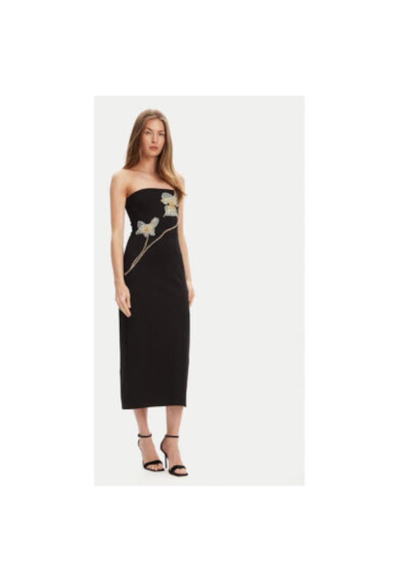 Rochie dama  R24F2171KP - Viscoza/Poliamida - Negru - Negru