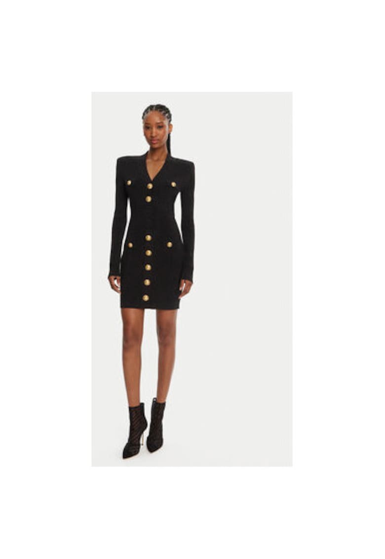 Rochie Dama -  305313836 - Viscoza - Poliester - Negru - Negru
