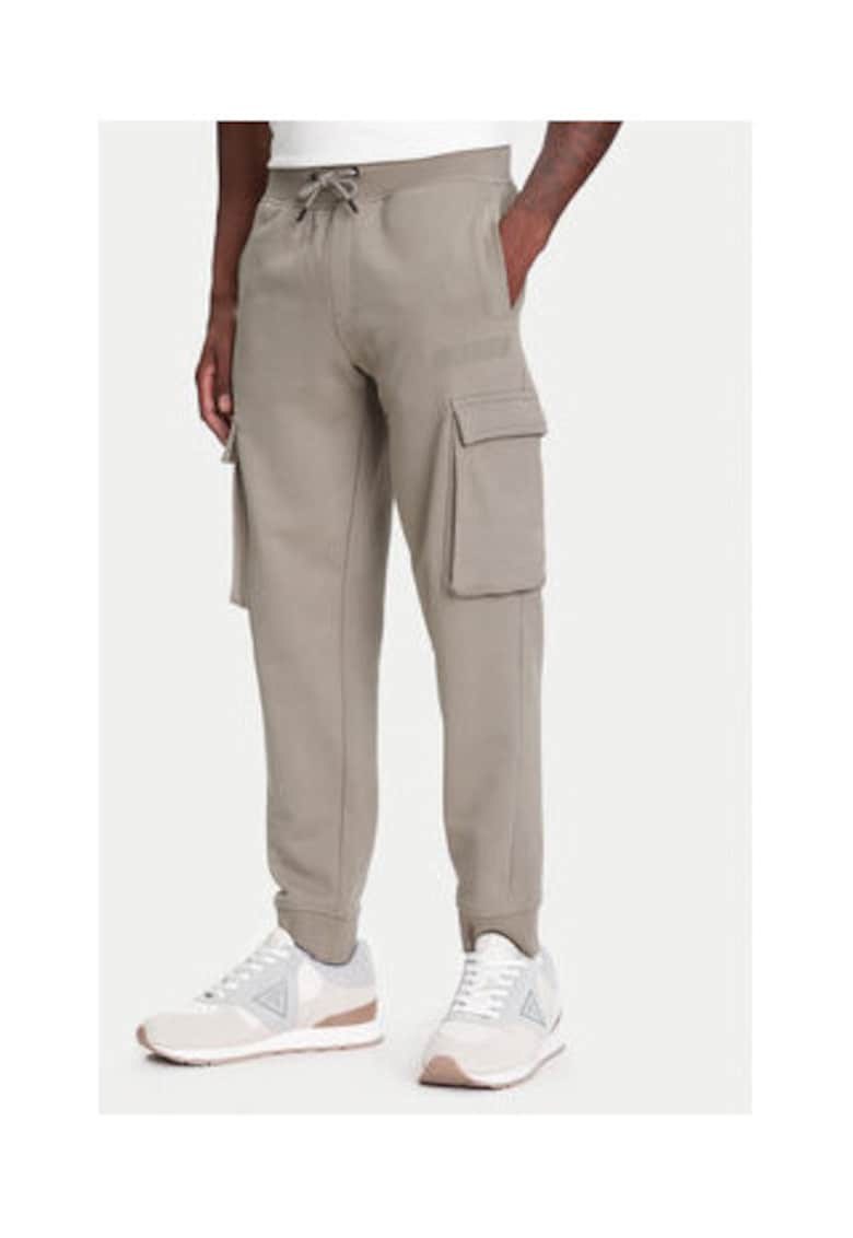 Pantaloni de trening - cu snur si talie inalta