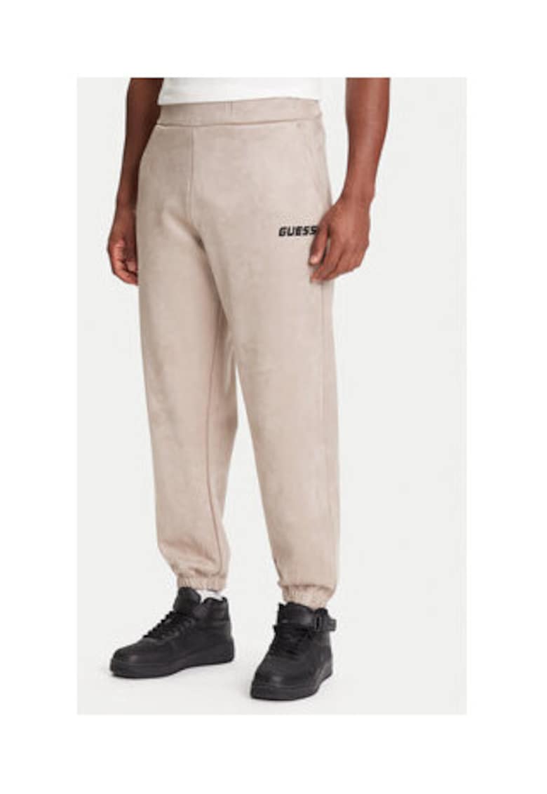 Pantaloni de trening - cu talie inalta si buzunare