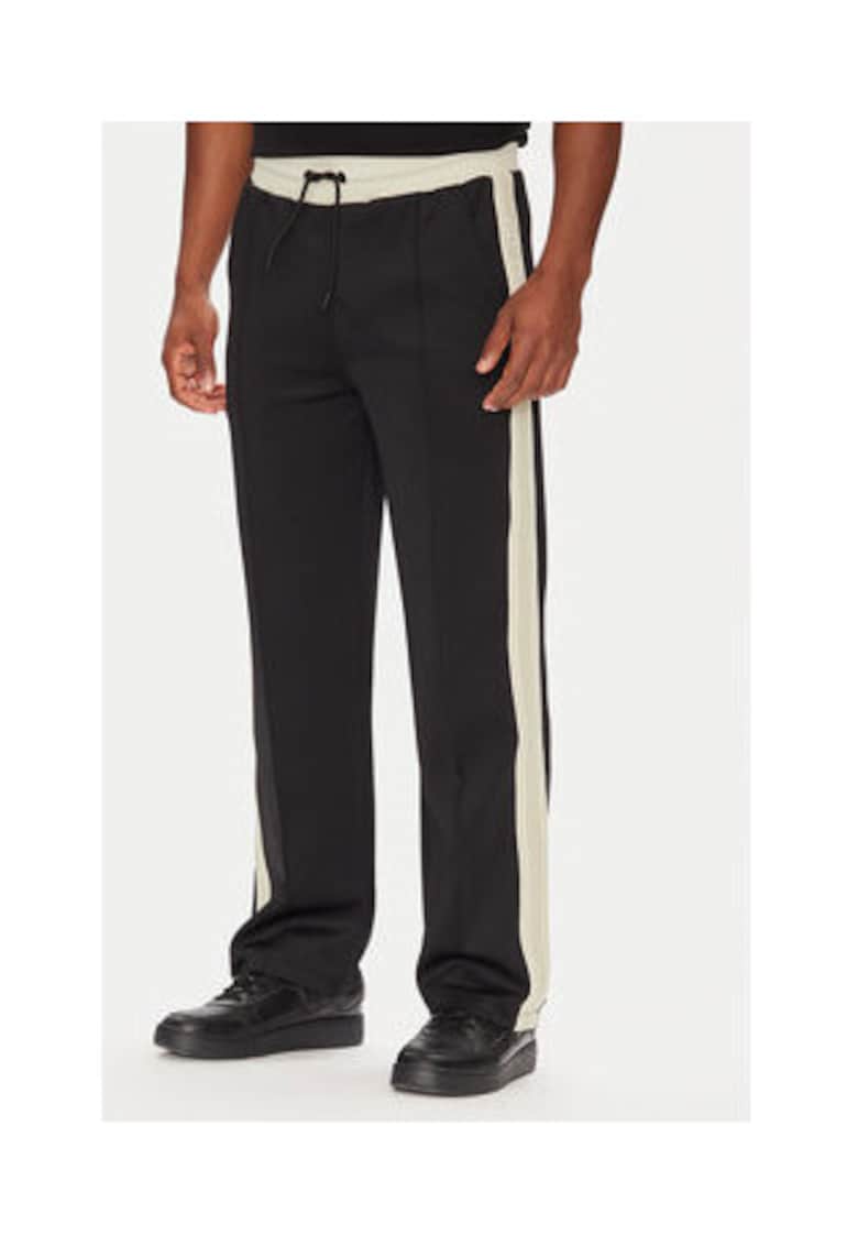 Pantaloni de trening cu siret si imprimeu