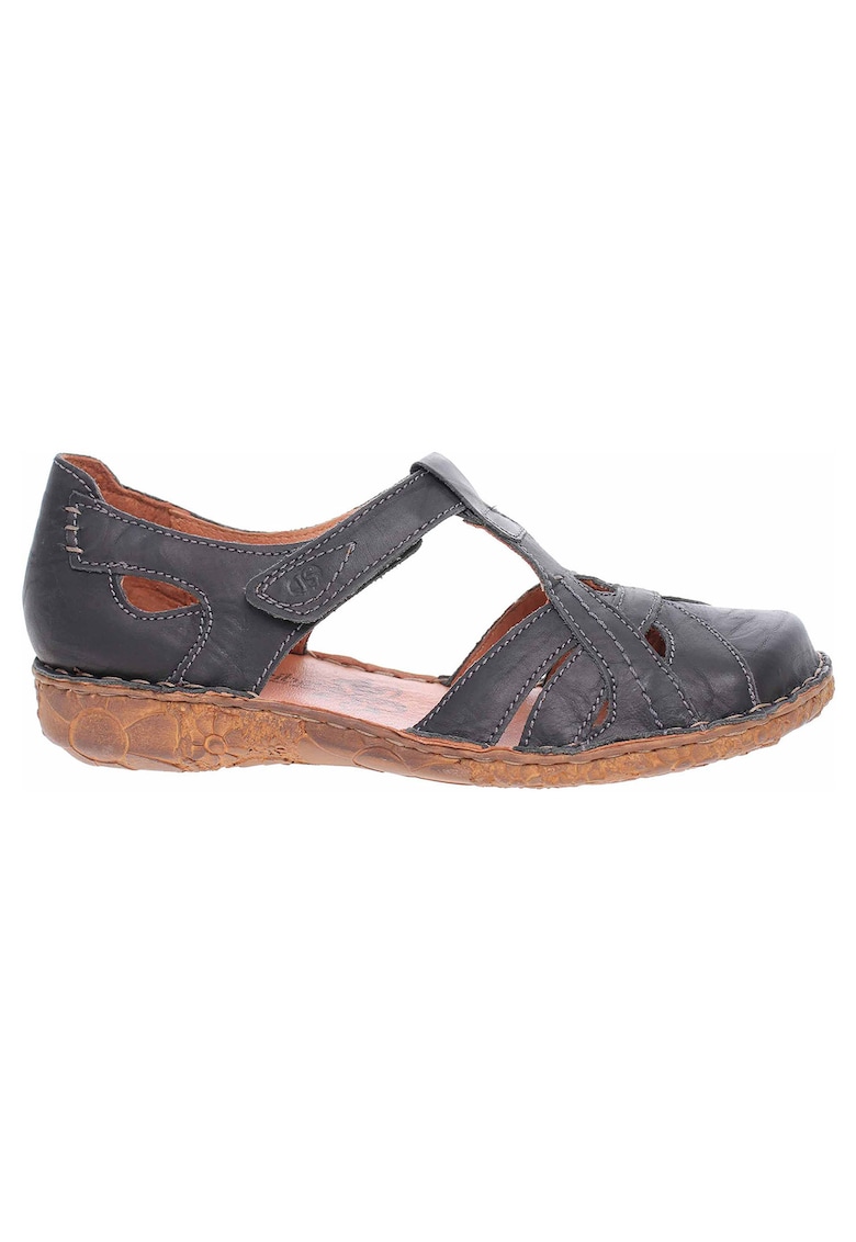 Sandale dama casual -  Piele naturala - Negru
