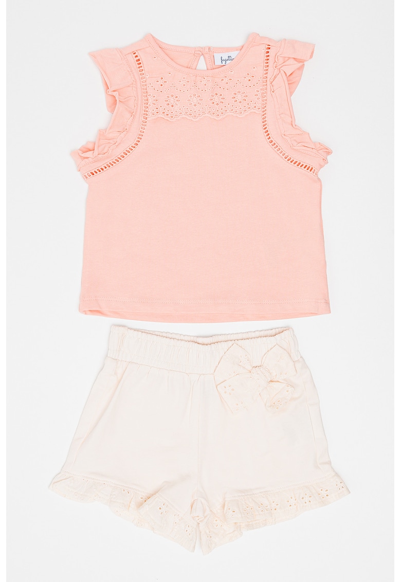 Set de top si pantaloni scurti - Roz deschis