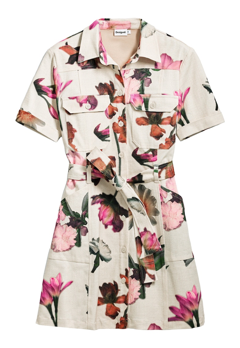 Camasa stil rochie dama  25SWVW13 - Bumbac - Ecru - Ecru