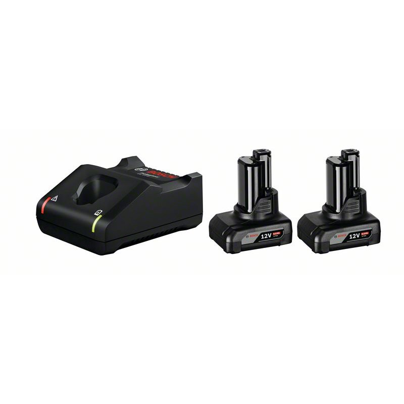 Set Incarcator Rapid + Acumulator  2xGBA12V + GAL12V-40  Li-Ion  6Ah  Negru