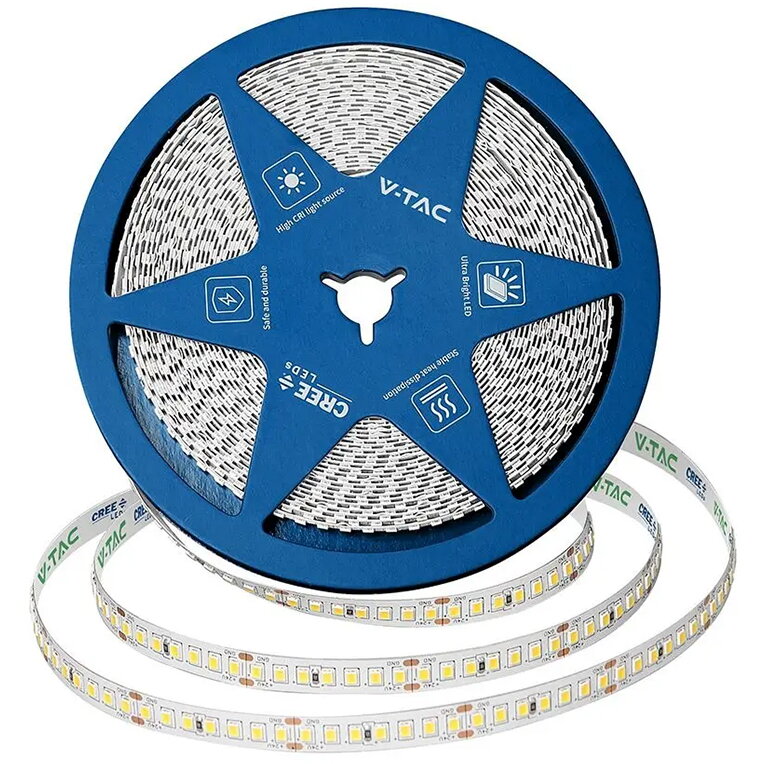 Banda LED 8mm 12W/M 24V IP20 Rola 10m 4000K Cip Cree