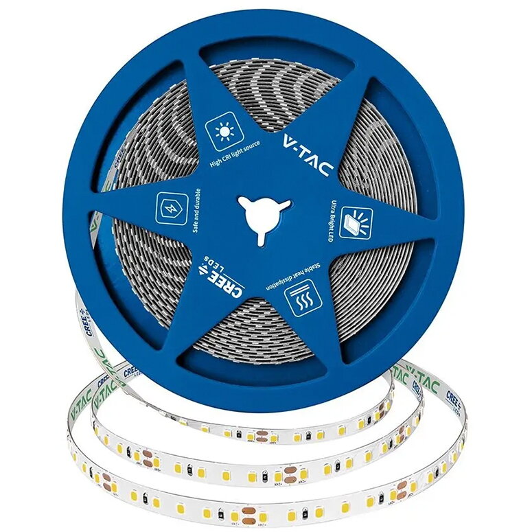 Banda LED 8MM 10W/M 24V IP20 ROLA 10M 4000K CIP CREE