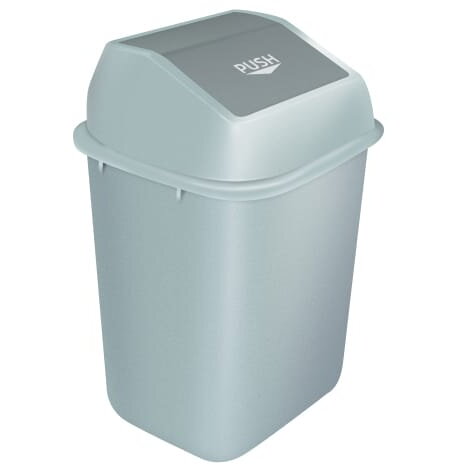 Cos de Gunoi cos-gunoi-23l-932575 din Plastic 23L Push-Bin Gri