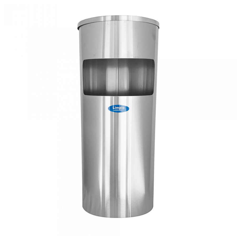 Cos de Gunoi CSR-03 20L cu Scrumiera Inox Inoxidabil