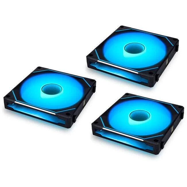Ventilator UNI FAN SL-INF 140 ARGB Reverse Blade PWM  3Pack 140mm Negru
