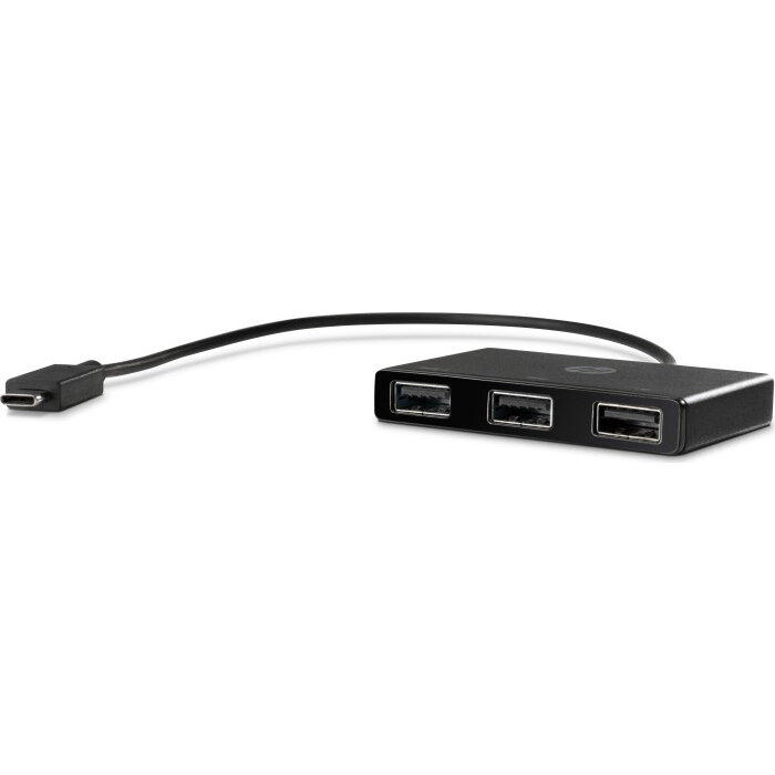 Hub USB USB-C to USB-A Hub, USB Hub (black)
