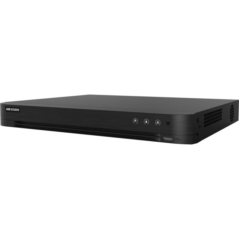 DVR 4 canale AcuSense Hikvision IDS-7204HUHI-M2/X, 5MP, functii smart, audio prin coaxial, rackabil