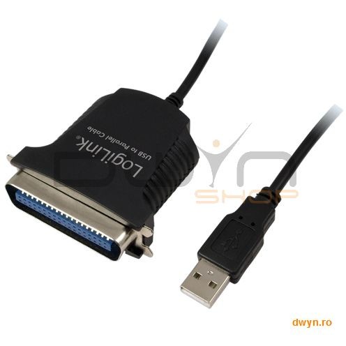 Cablu convertor USB2.0 la PARALEL (centronics 36pin), T/T, 1.5m, Logilink 'AU0003C'