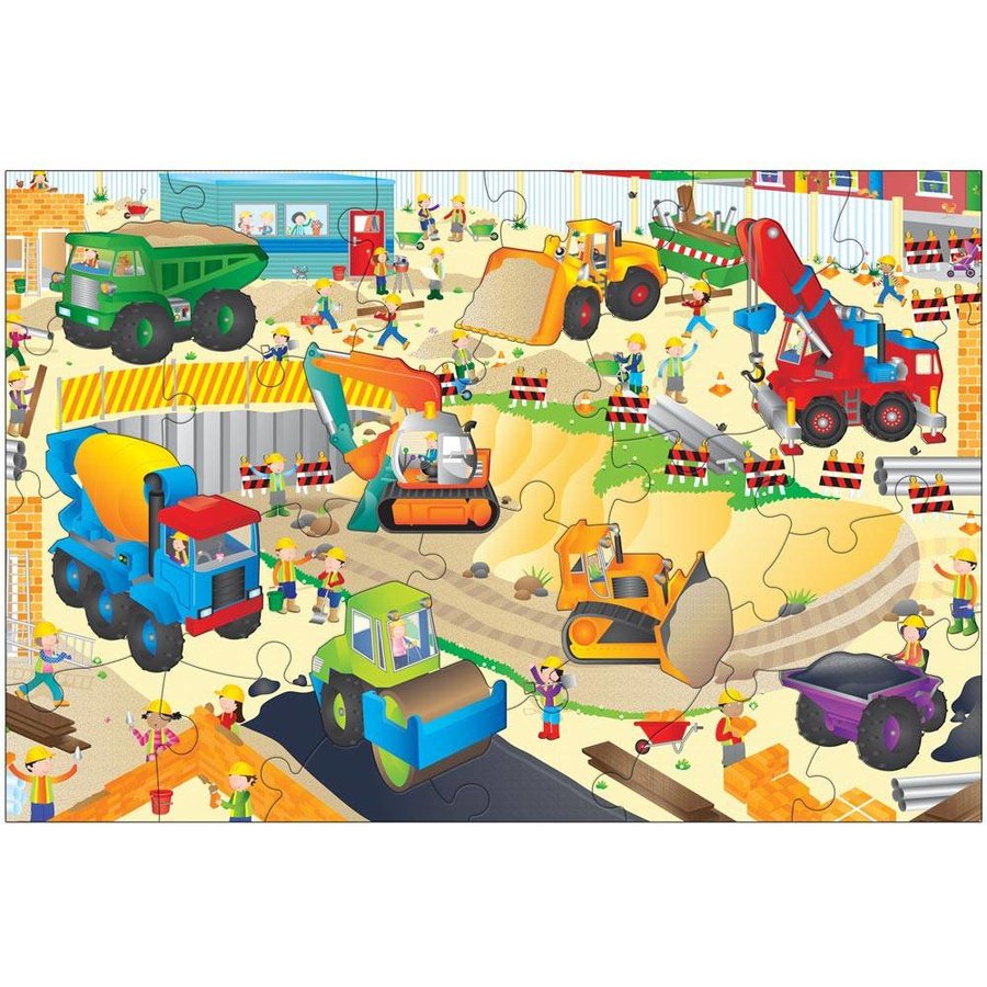 Giant Floor Puzzle: Santierul (30 piese)