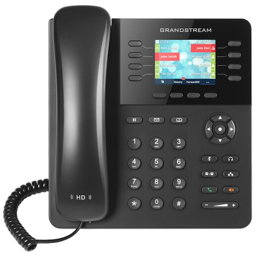 Telefon VoIP Grandstream GXP2135, Negru+ Cadou Cablu Reelif Type C