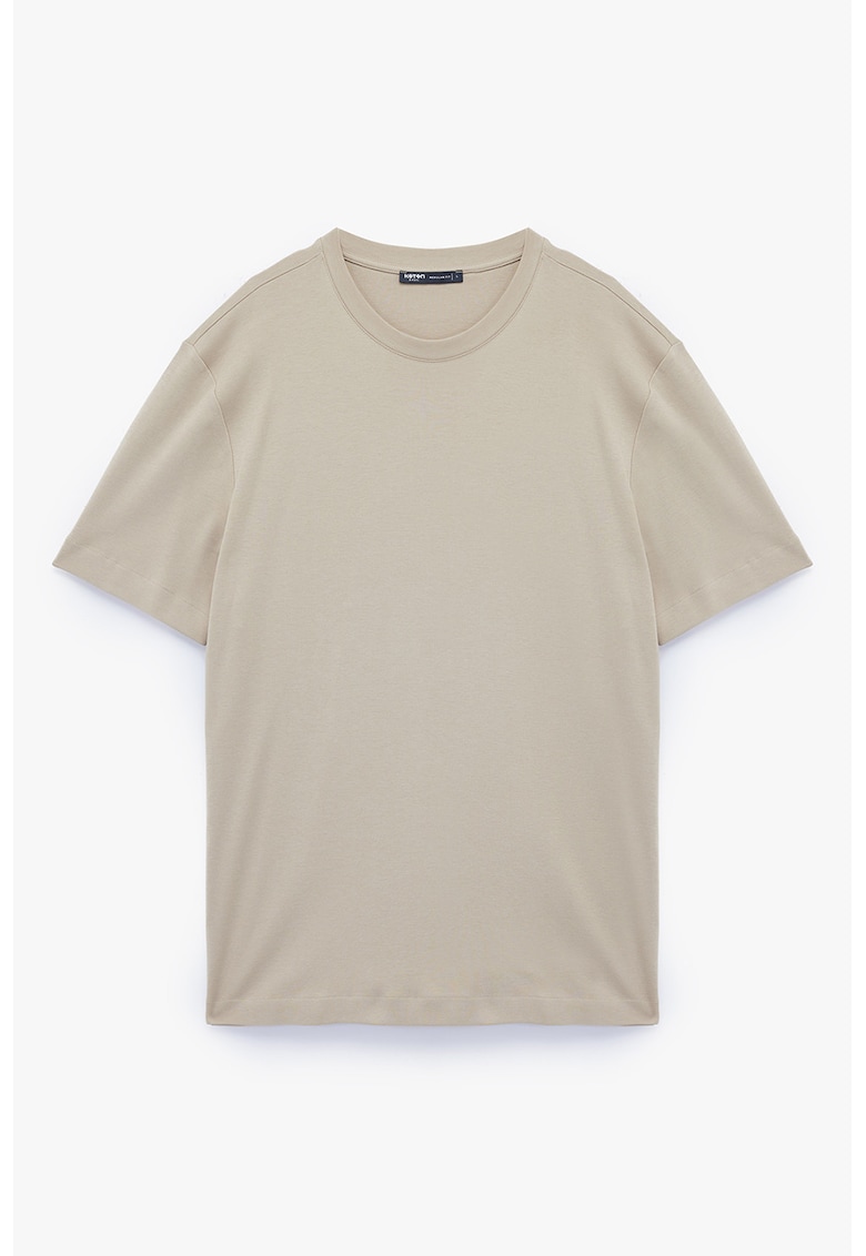 Tricou regular fit de bumbac - Grej
