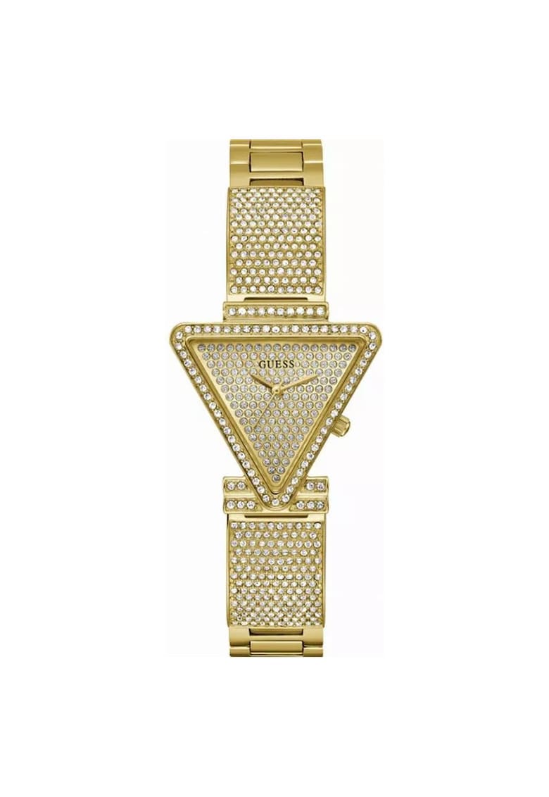 Ceas dama  GW0644L2 - bransoleta galbena - 34x7mm - cadran champagne - cristale