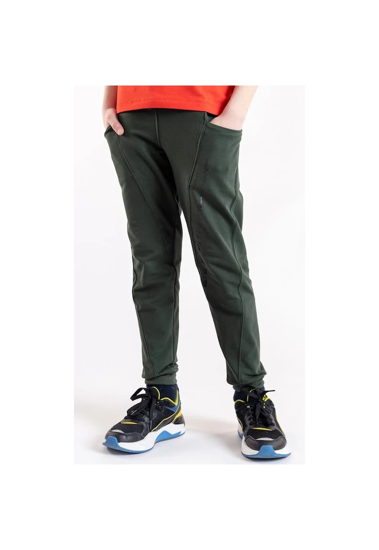 Pantaloni lungi din bumbac - cu buzunare - pentru baieti - Verde