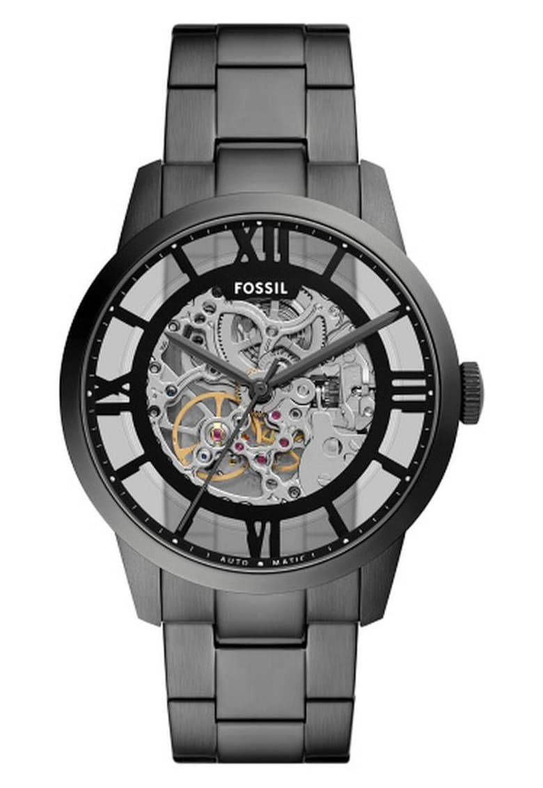 Ceas  Townsman - automat - gri - 44mm - bratara din inox - rezistent la apa 50m