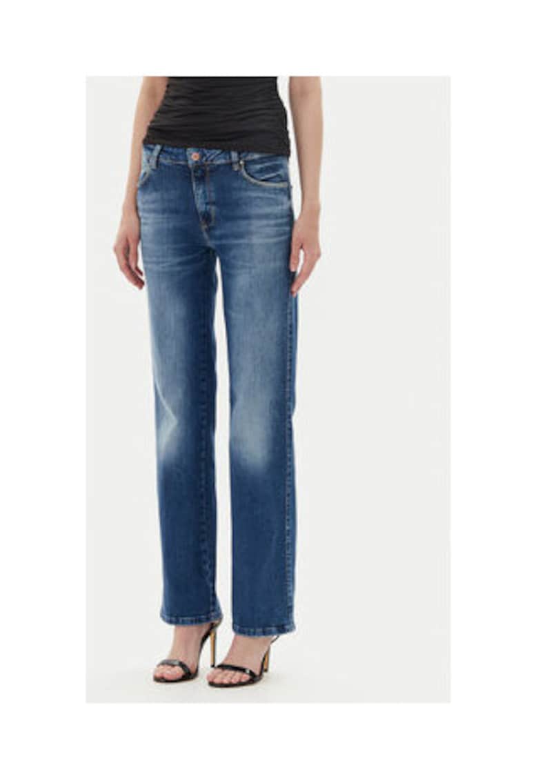 Blugi uni regular fit cu buzunare